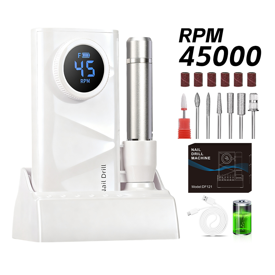 Power Tools Online - 충전식 네일 드릴 머신, 45000RPM, 4500mAh
