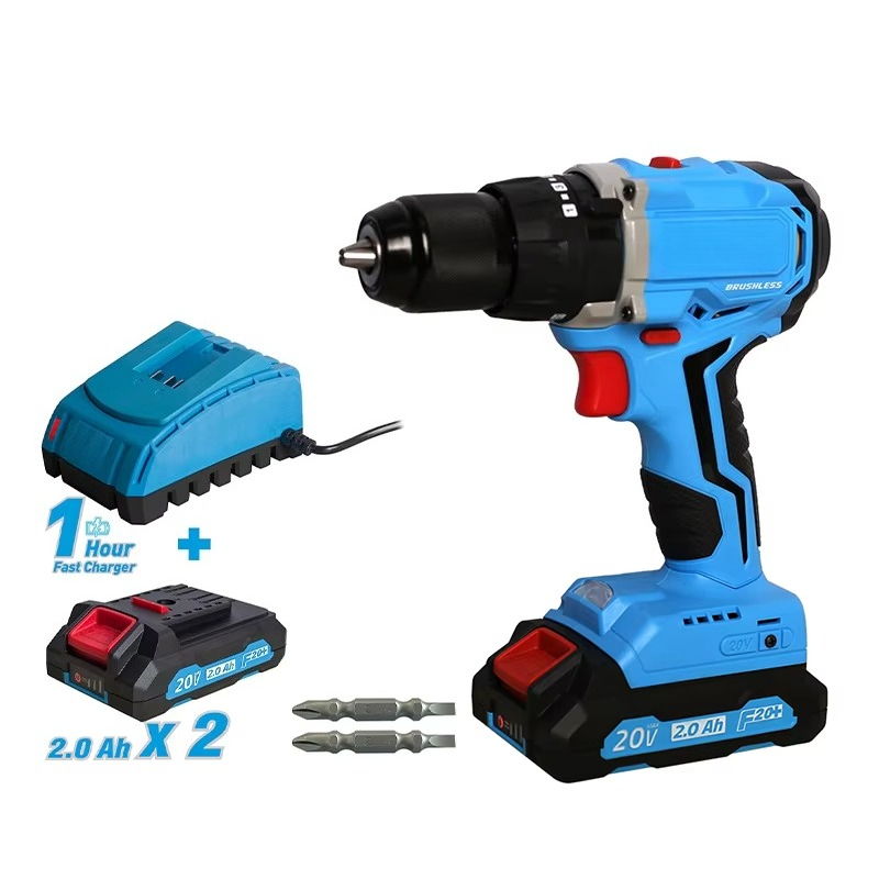 Power Tools Drill - 20V 무선 브러시리스 드릴 파워툴 세트
