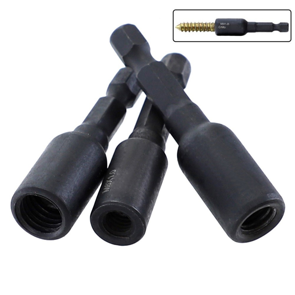 3개 세트 소켓 어댑터 M6/M8/M10 크롬-몰리브덴 - Power Tools Online 리뷰 및 가격