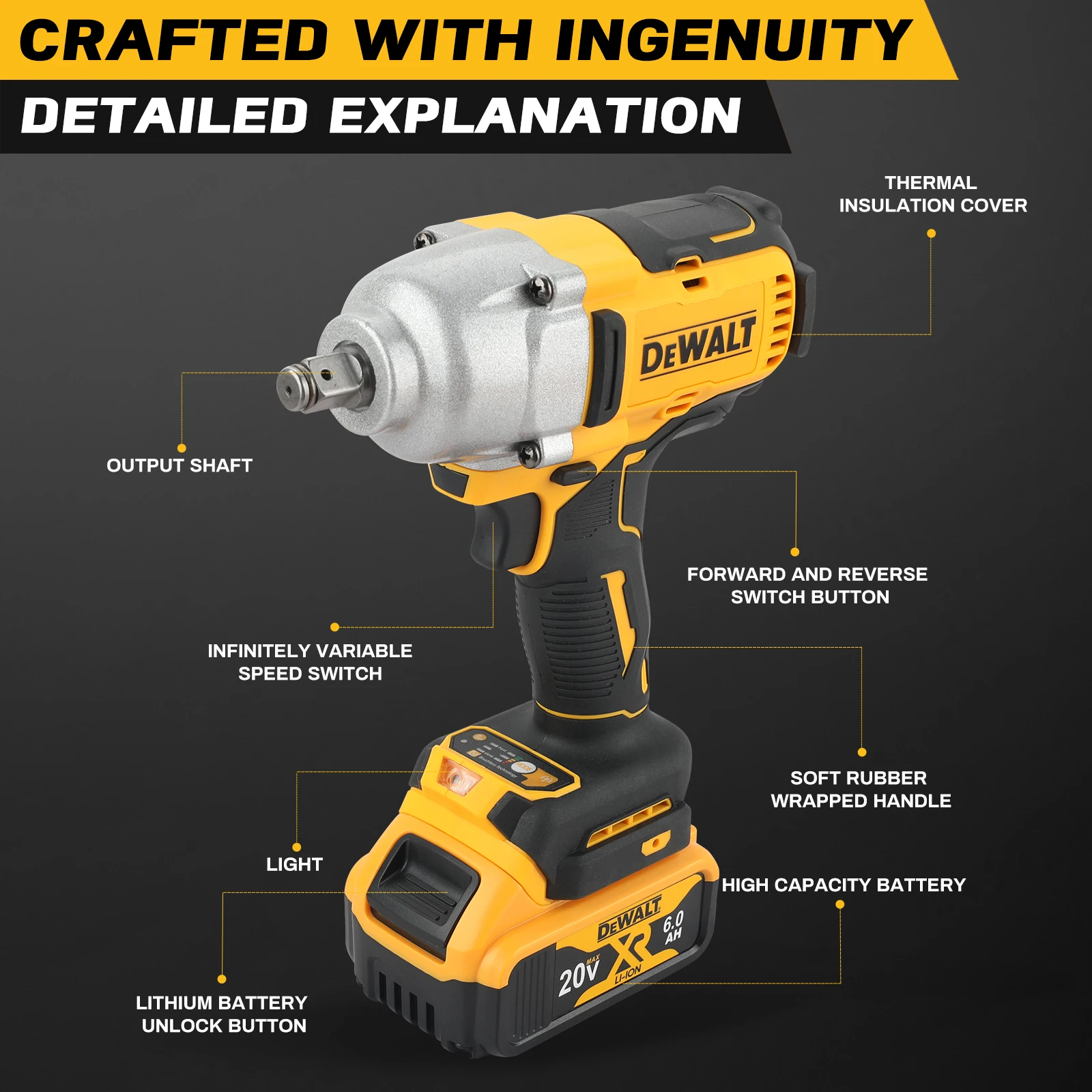 DEWALT DCF900 20V XR 브러시리스 1/2 - Dewalt Power Tools Xr 리뷰 및 가격