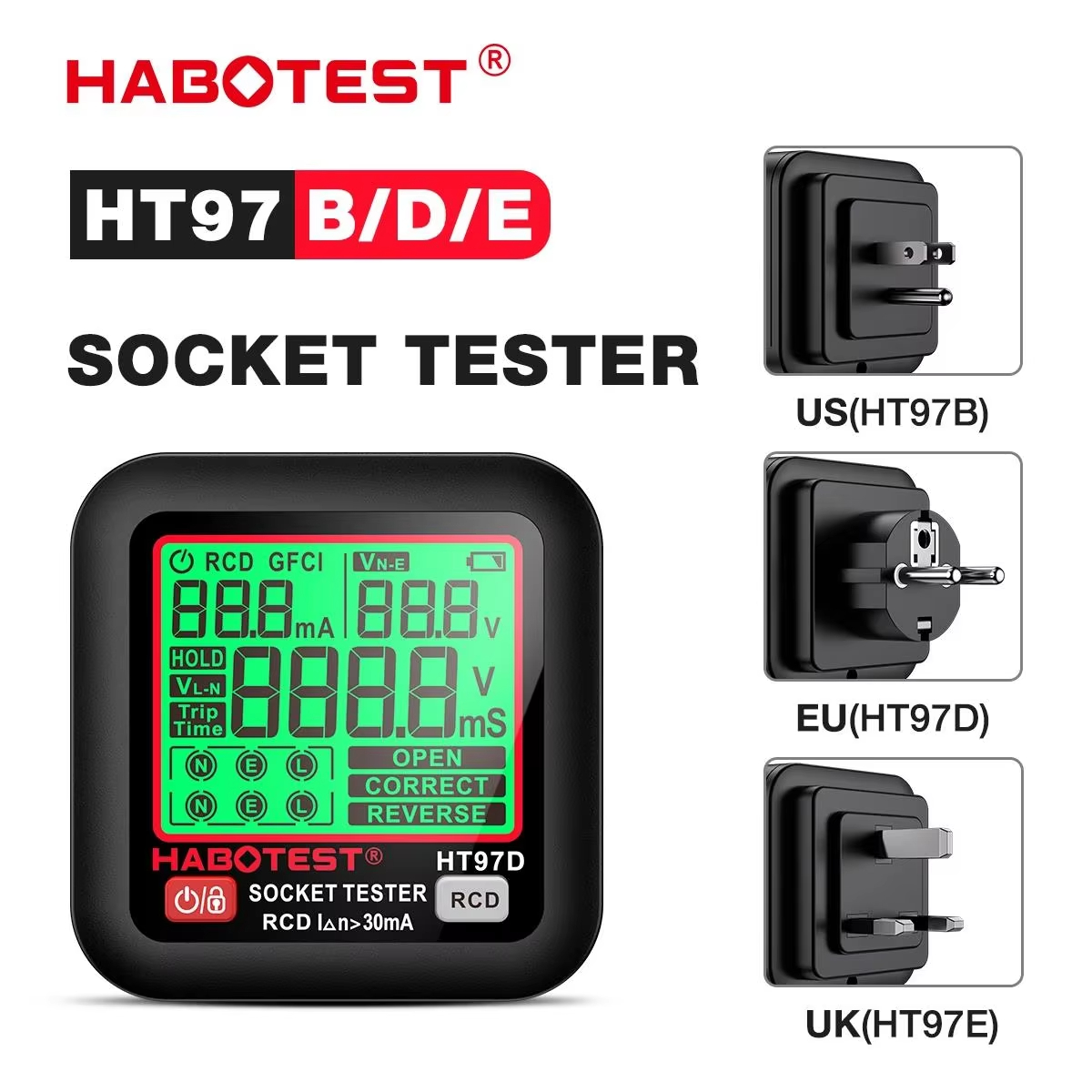 HABOTEST HT97 디지털 소켓 테스터 스마트 전 - Power Tools Uk Review 리뷰 및 가격
