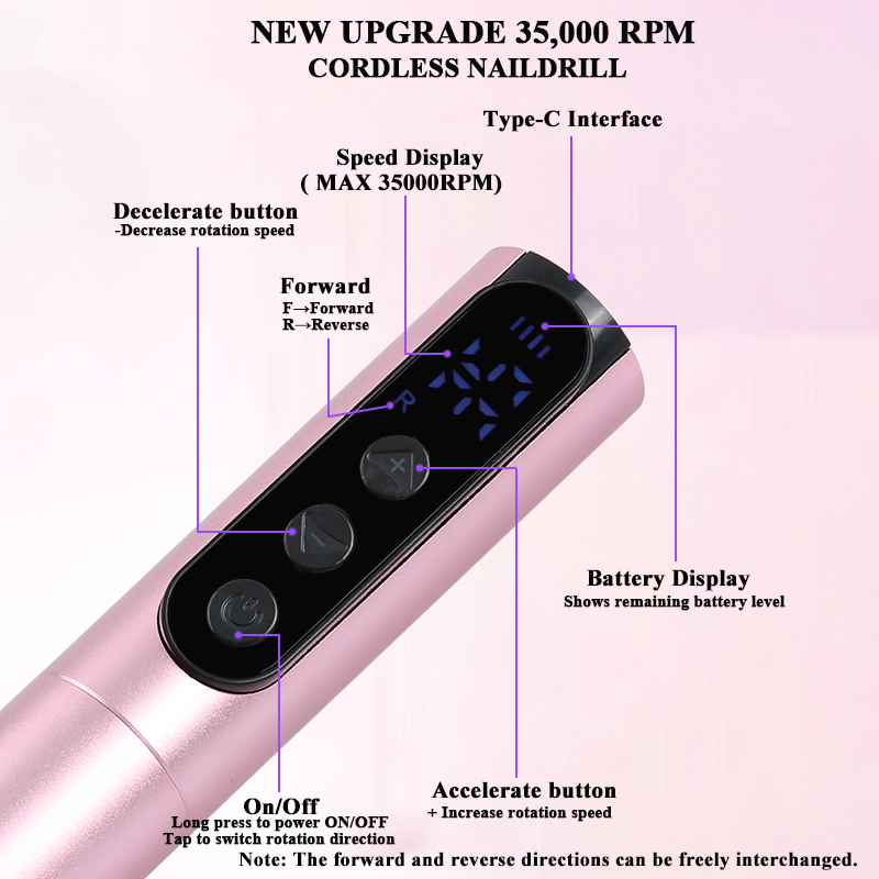 무선 35000RPM 네일 드릴 펜 USB 네일 파일  - Power Tools Online 리뷰 및 가격
